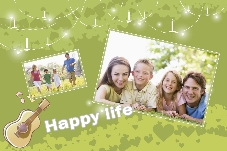 Family photo templates Happy Life Simpleness